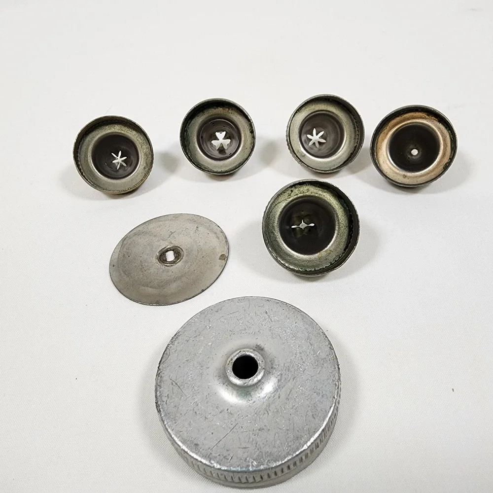VINTAGE Cake Decorator Mirro Aluminum‎ Cookie Pastry 6 Tips Missing Press Handle
